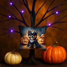 Load image into Gallery viewer, Balck and Tan Pomeranian Puppy Halloween Mini Hanging Pillow Ornament 3.5 × 3.5