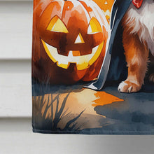 Load image into Gallery viewer, Pomeranian Puppy Halloween House Flag