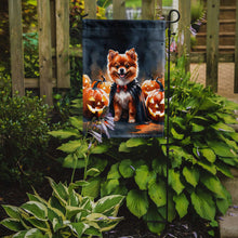 Load image into Gallery viewer, Pomeranian Puppy Halloween Garden Flag