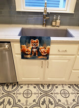 Load image into Gallery viewer, Pomeranian Puppy Halloween Kitchen Towel