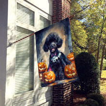 Load image into Gallery viewer, Black Poodle Puppy Halloween House Flag