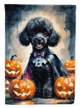Load image into Gallery viewer, Black Poodle Puppy Halloween House Flag