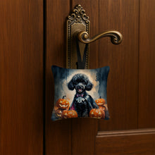 Load image into Gallery viewer, Black Poodle Puppy Halloween Mini Hanging Pillow Ornament 3.5 × 3.5