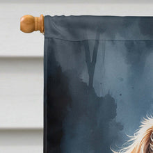 Load image into Gallery viewer, Chocolate Poodle Puppy Halloween House Flag