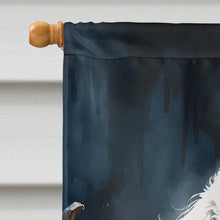 Load image into Gallery viewer, White Poodle Puppy Halloween House Flag