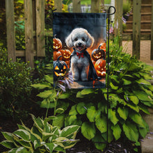 Load image into Gallery viewer, White Poodle Puppy Halloween Garden Flag