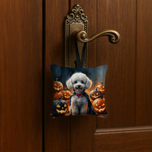 Load image into Gallery viewer, White Poodle Puppy Halloween Mini Hanging Pillow Ornament 3.5 × 3.5