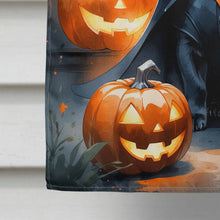 Load image into Gallery viewer, Black Pug Puppy Halloween House Flag