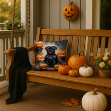 Load image into Gallery viewer, Black Pug Puppy Halloween Throw Pillow