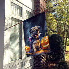 Load image into Gallery viewer, Pug Puppy Halloween House Flag