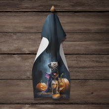 Load image into Gallery viewer, Pug Puppy Halloween Kitchen Towel
