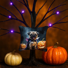 Load image into Gallery viewer, Pug Puppy Halloween Mini Hanging Pillow Ornament 3.5 × 3.5