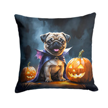 Load image into Gallery viewer, Pug Puppy Halloween Throw Pillow