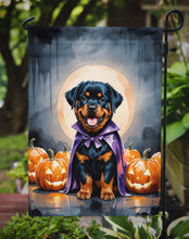 Load image into Gallery viewer, Rottweiler Puppy Halloween Garden Flag