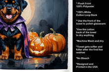 Load image into Gallery viewer, Rottweiler Puppy Halloween Kitchen Towel