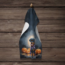 Load image into Gallery viewer, Rottweiler Puppy Halloween Kitchen Towel