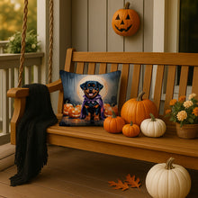Load image into Gallery viewer, Rottweiler Puppy Halloween Throw Pillow