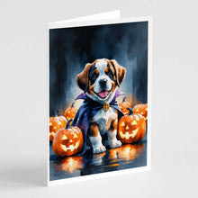 Load image into Gallery viewer, Saint Bernard Puppy Halloween Greeting Cards Pack of 8