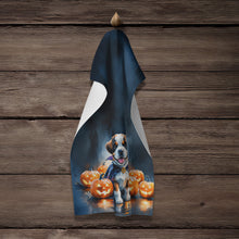 Load image into Gallery viewer, Saint Bernard Puppy Halloween Kitchen Towel