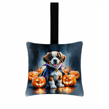Load image into Gallery viewer, Saint Bernard Puppy Halloween Mini Hanging Pillow Ornament 3.5 × 3.5