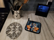 Load image into Gallery viewer, Saint Bernard Puppy Halloween Pair of Pot Holders