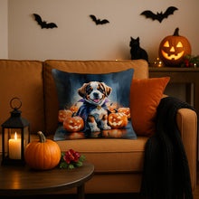 Load image into Gallery viewer, Saint Bernard Puppy Halloween Throw Pillow