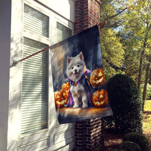 Load image into Gallery viewer, Samoyed Puppy Halloween House Flag