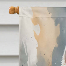 Load image into Gallery viewer, Samoyed Puppy Halloween House Flag