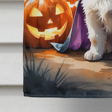 Load image into Gallery viewer, Samoyed Puppy Halloween House Flag