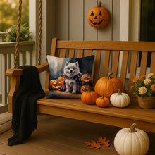 Load image into Gallery viewer, Samoyed Puppy Halloween Throw Pillow