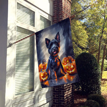 Load image into Gallery viewer, Scottish Terrier Puppy Halloween House Flag