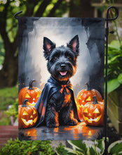 Load image into Gallery viewer, Scottish Terrier Puppy Halloween Garden Flag