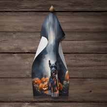 Load image into Gallery viewer, Scottish Terrier Puppy Halloween Kitchen Towel