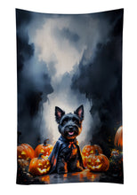 Load image into Gallery viewer, Scottish Terrier Puppy Halloween Kitchen Towel