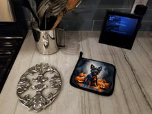Load image into Gallery viewer, Scottish Terrier Puppy Halloween Pair of Pot Holders