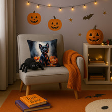 Load image into Gallery viewer, Scottish Terrier Puppy Halloween Throw Pillow