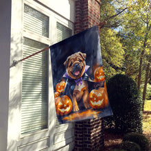 Load image into Gallery viewer, Shar Pei Puppy Halloween House Flag