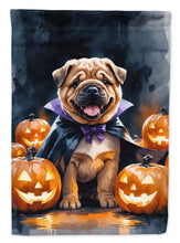 Load image into Gallery viewer, Shar Pei Puppy Halloween Garden Flag