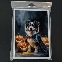 Load image into Gallery viewer, Sheltie Puppy Halloween Greeting Cards Pack of 8