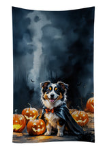 Load image into Gallery viewer, Sheltie Puppy Halloween Kitchen Towel