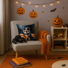 Load image into Gallery viewer, Sheltie Puppy Halloween Throw Pillow