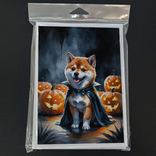 Load image into Gallery viewer, Shiba Inu Puppy Halloween Greeting Cards Pack of 8