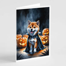 Load image into Gallery viewer, Shiba Inu Puppy Halloween Greeting Cards Pack of 8