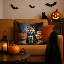 Load image into Gallery viewer, Shiba Inu Puppy Halloween Throw Pillow