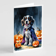 Load image into Gallery viewer, Welsh Springer Spaniel Puppy Halloween Greeting Cards Pack of 8
