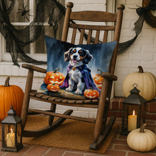 Load image into Gallery viewer, Welsh Springer Spaniel Puppy Halloween Throw Pillow