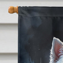 Load image into Gallery viewer, Westie Spaniel Puppy Halloween House Flag