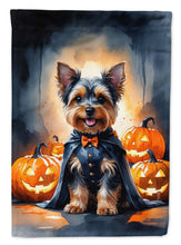 Load image into Gallery viewer, Yorkshire Terrier Yorkie Puppy Halloween Garden Flag
