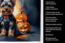 Load image into Gallery viewer, Yorkshire Terrier Yorkie Puppy Halloween Kitchen Towel