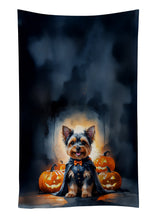 Load image into Gallery viewer, Yorkshire Terrier Yorkie Puppy Halloween Kitchen Towel